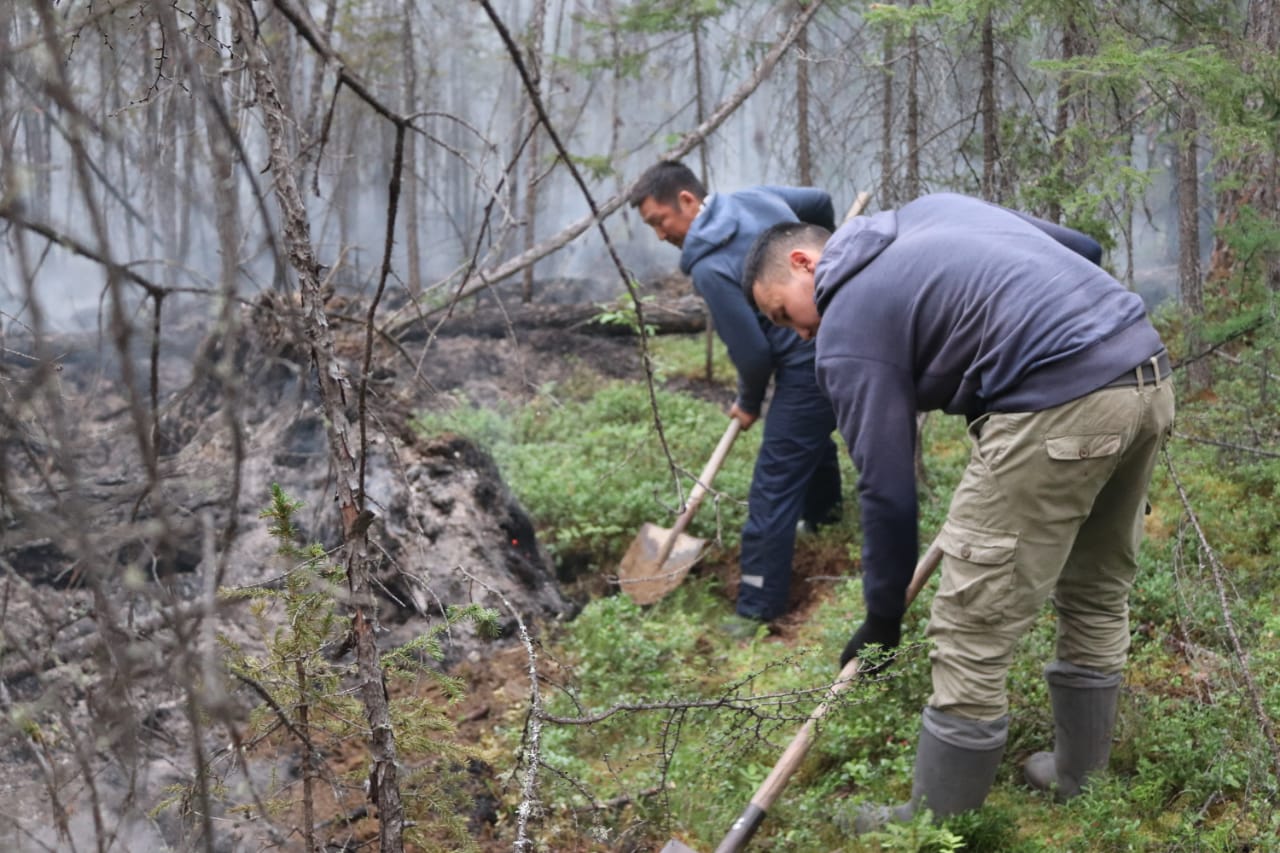 Свыше 250 человек тушат лесные пожары в Кобяйском районе Якутии