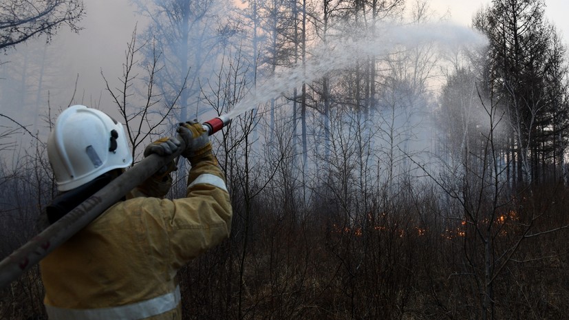 Самый большой лесной пожар ликвидировали в Якутии