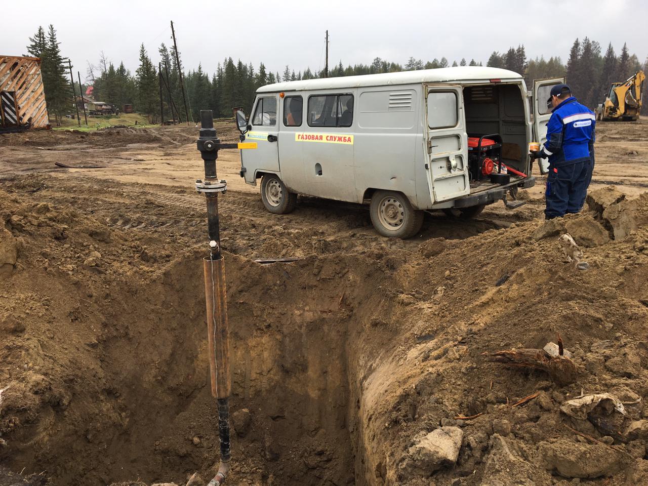 Газопроводы начали строить в селе Бясь-Кюель в Якутии