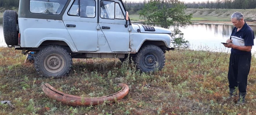 Бивень мамонта нашли в селе Хатылы Чурапчинского района Якутии