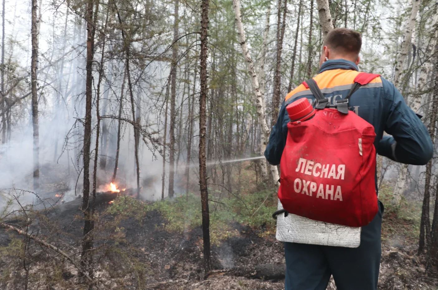 Порядка 150 человек дополнительно привлекли на тушение лесных пожаров в Якутии