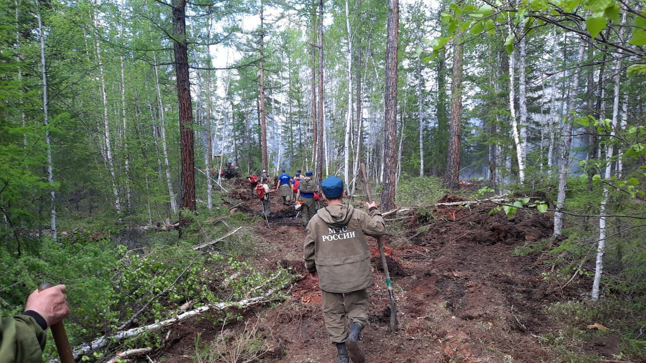 Встречные отжиги будут проводить для защиты от огня села Ситте в Якутии