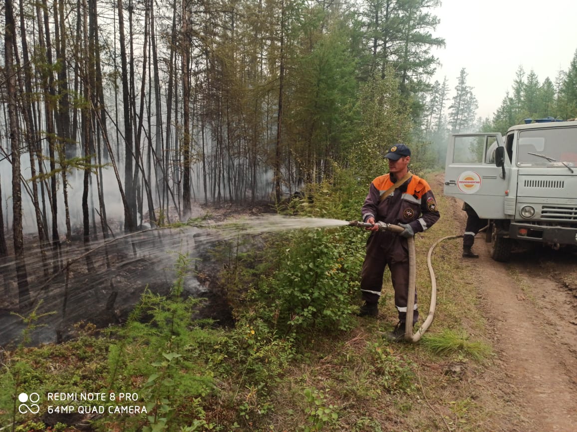 Девять лесных пожаров ликвидировали в Якутии за сутки