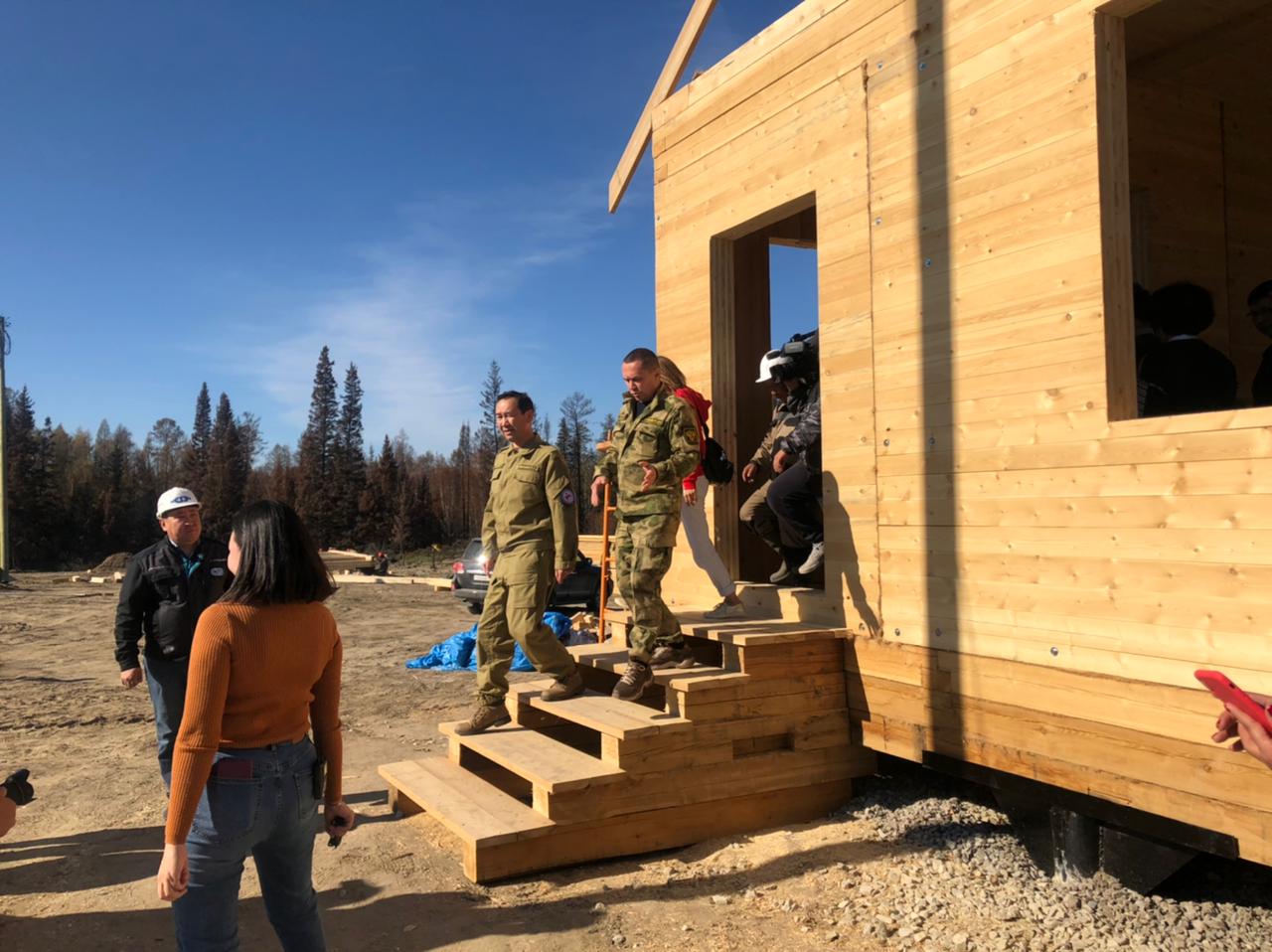 Половину домокомплектов изготовили для восстановления села Бясь-Кюель в Якутии