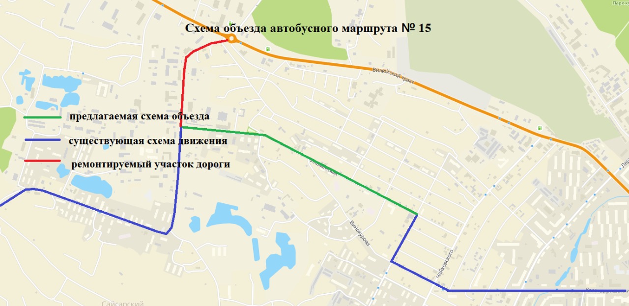 Движение по Вилюйскому транспортному кольцу в Якутске ограничат 14-15 сентября
