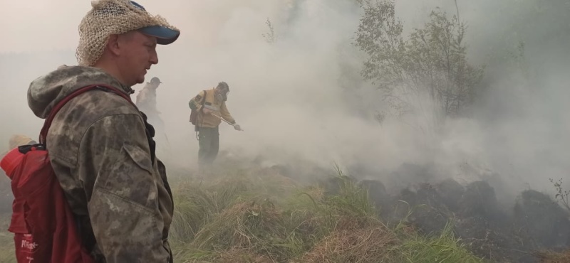 Десять природных пожаров ликвидировали в Якутии за сутки