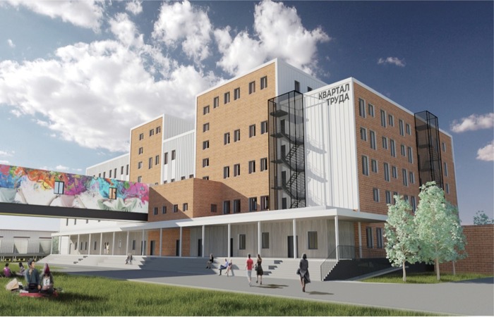 Реконструкцию здания креативного кластера «Квартал труда» начали в Якутске
