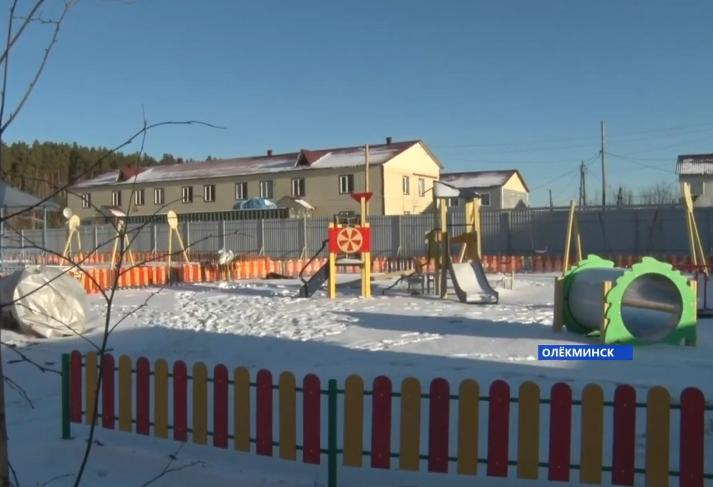 Строительство детсада завершают в Олекминском районе Якутии