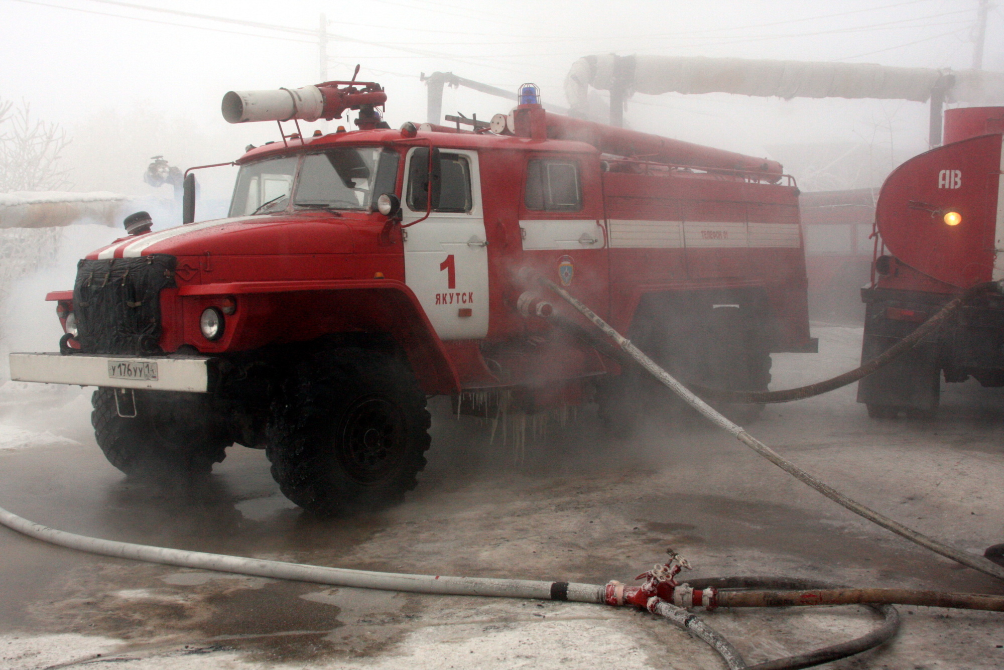Пожар произошел в жилом доме в Якутске