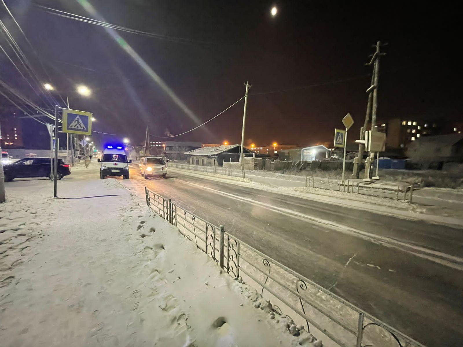 Подростка сбили на пешеходном переходе в Якутске
