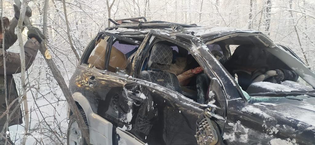 Пенсионер пострадал при опрокидывании автомобиля в Мегино-Кангаласском районе Якутии