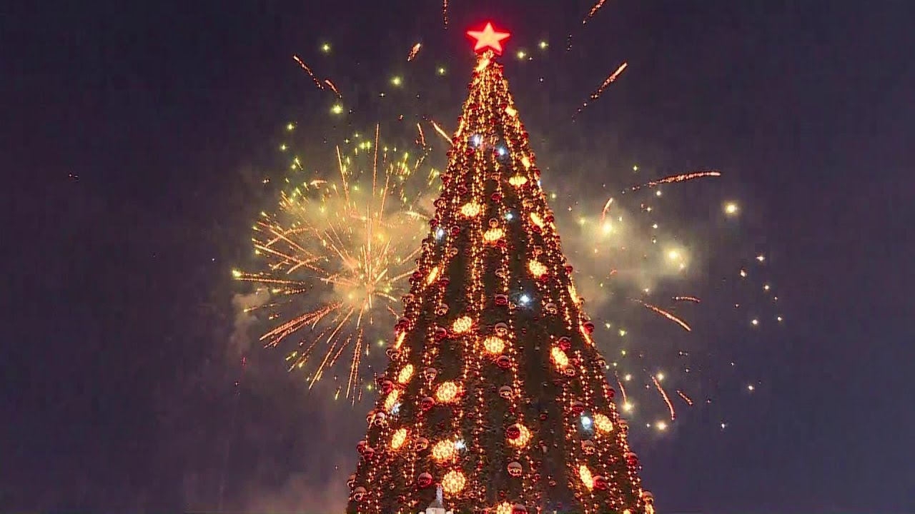 Зажжение первой новогодней елки в стране 1 декабря: трансляция «Якутия 24»