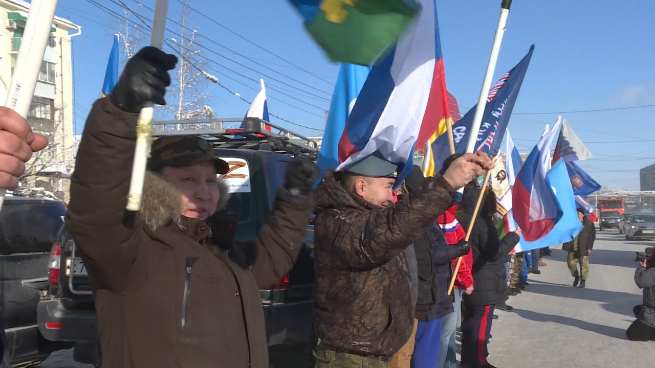 Автопробег в поддержку ДНР и ЛНР прошел в Якутске