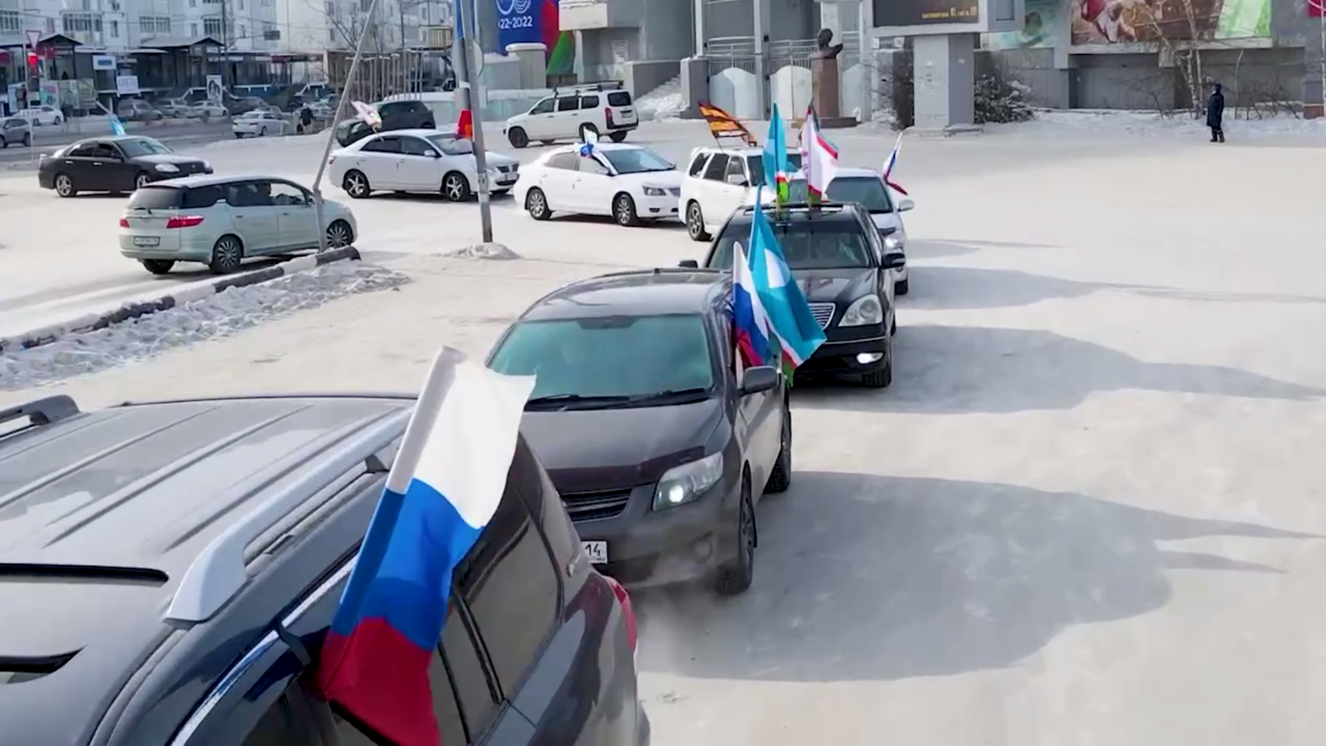 Автопробег в поддержку жителей ДНР и ЛНР прошел в Якутске