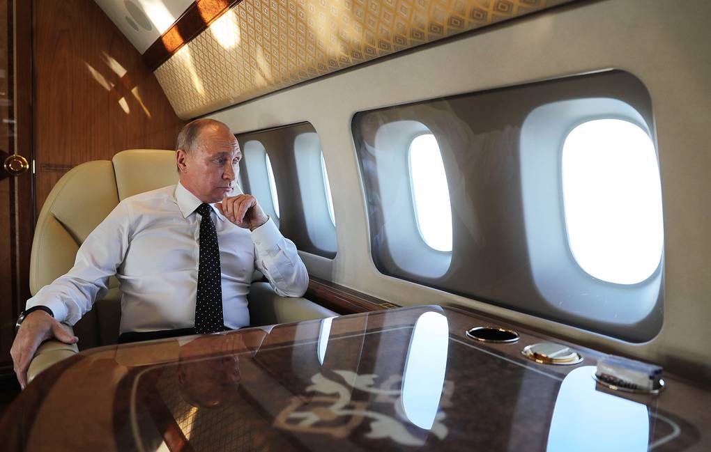 Владимир Путин прилетел с рабочей поездкой в Амурскую область