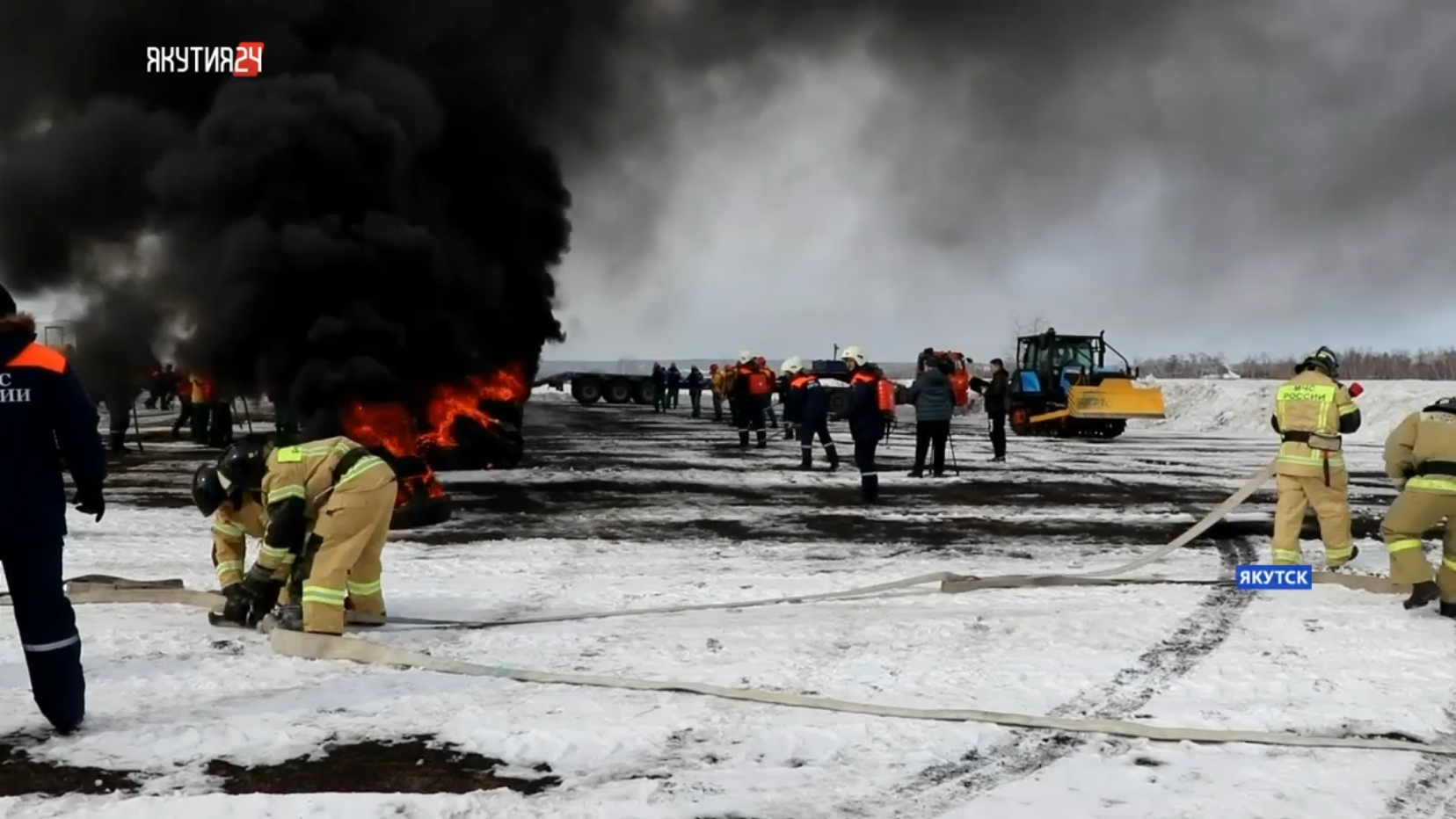 Готовность экстренных служб к паводку и лесным пожарам проверили в Якутске