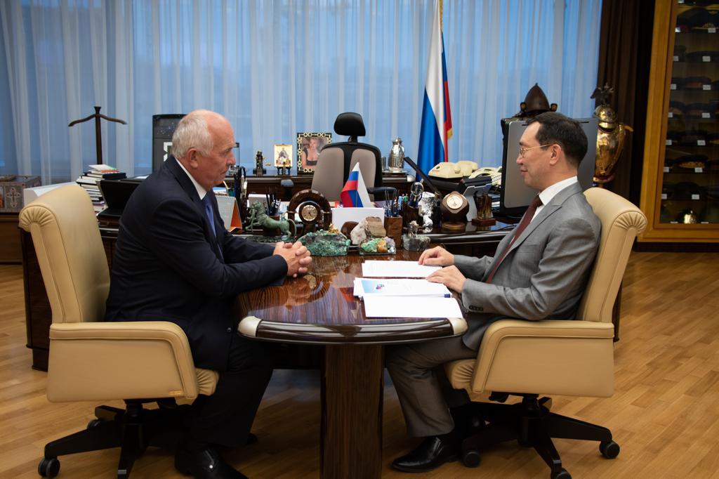 Айсен Николаев обсудил с руководителем «Ростеха» инвестпроекты, реализуемые в Якутии