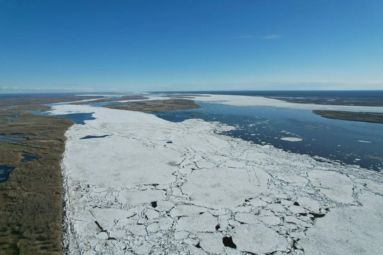 Ледоход на реке Лене у Якутска преодолел 40 км за сутки