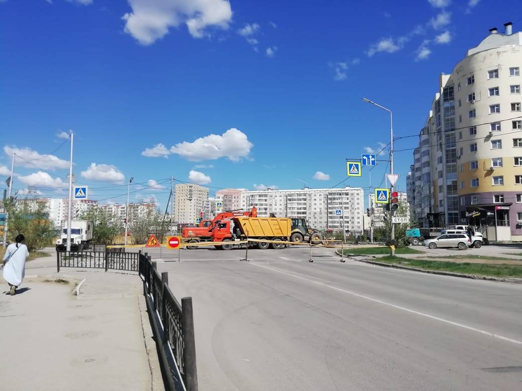 Перекресток Каландаришвили-Ойунского в Якутске закроют для транспорта 21 мая