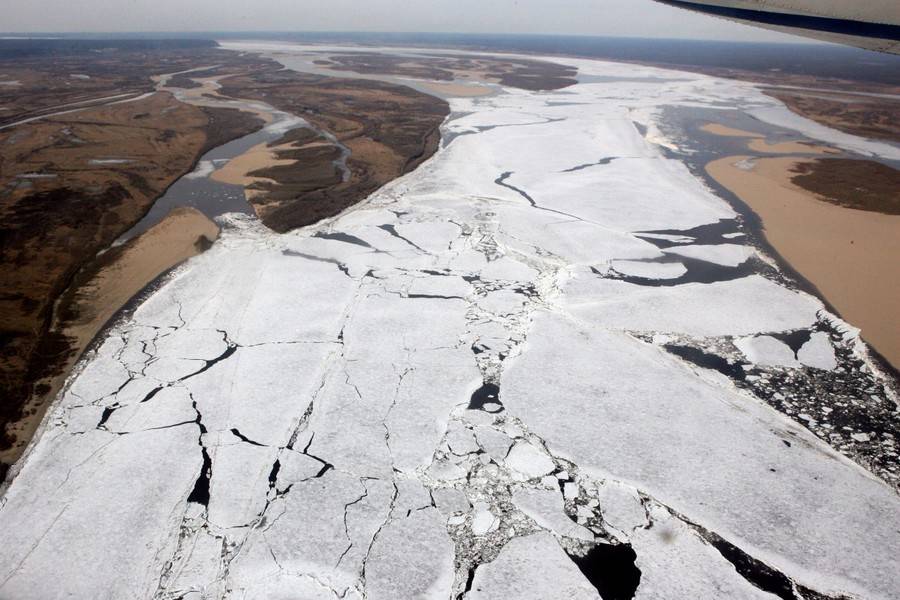 Кромка льда на реке Лене находится в 30 км от иркутского Усть-Кута