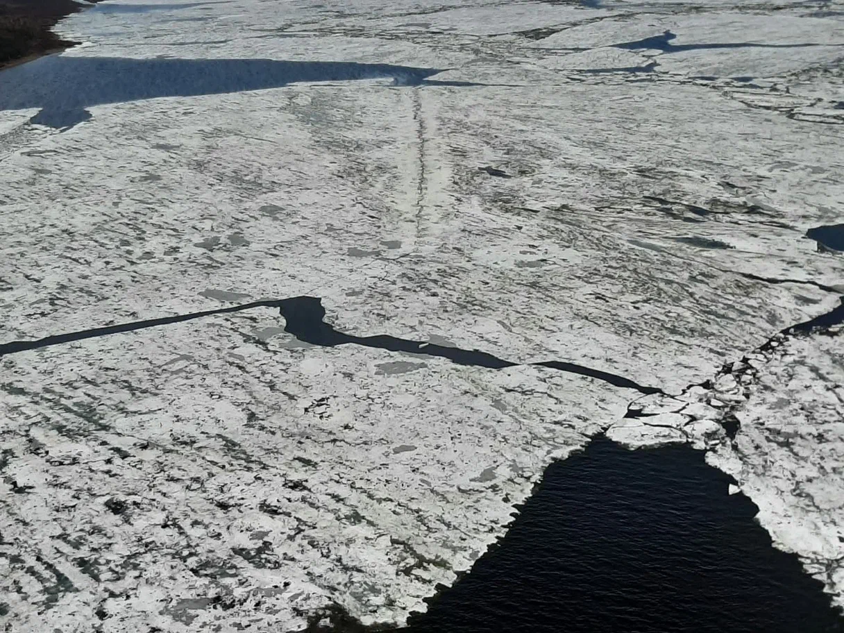 Подвижки льда на реке Лене у якутского поселка Жиганск ожидаются 28-29 мая