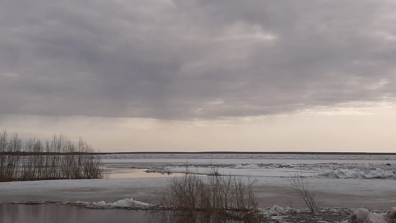 Активная фаза ледохода на реке Лене проходит по территории Булунского района Якутии