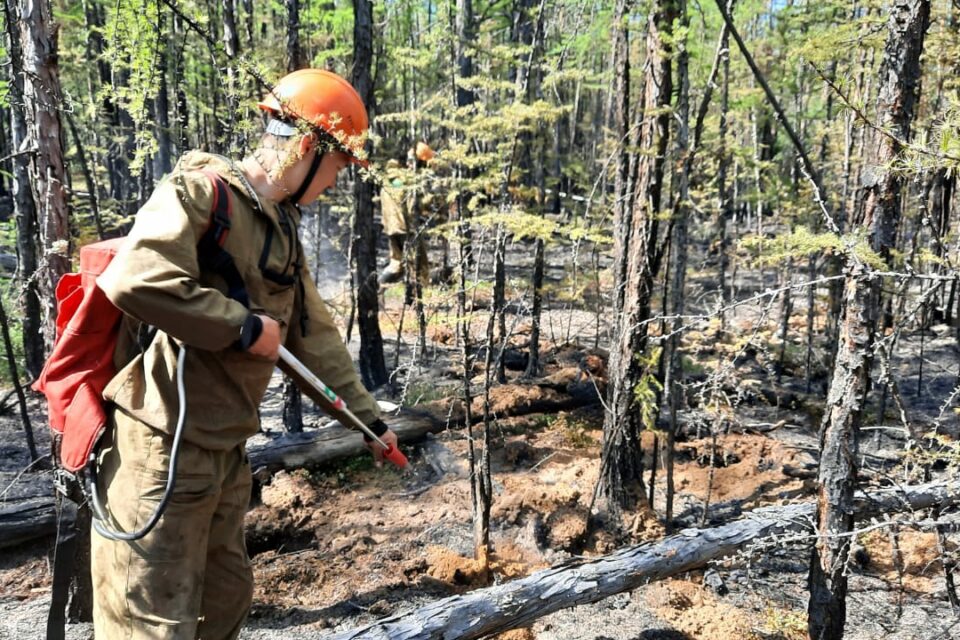 Три лесных пожара ликвидировали за сутки в Якутии