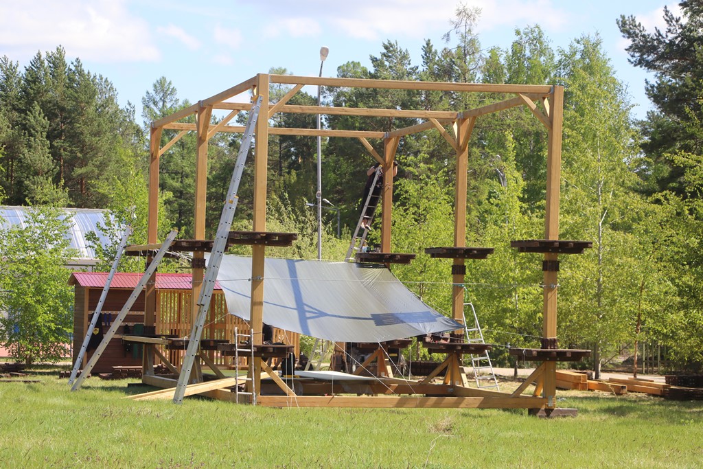 Веревочный парк и скалодром оборудуют в лагере «Алмаз» в якутском Ленске