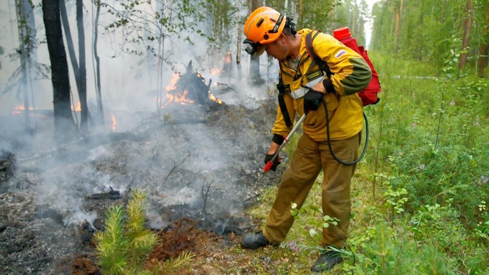 11 лесных пожаров потушили в Якутии за сутки