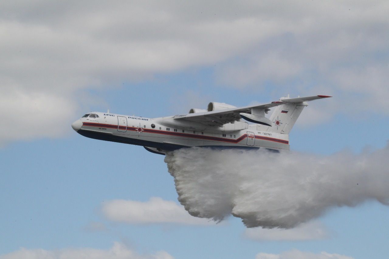 Самолет Бе-200 прибудет в Якутию для тушения лесных пожаров