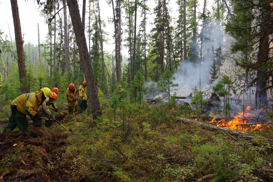 Силы и средства для тушения лесных пожаров увеличивают в Якутии
