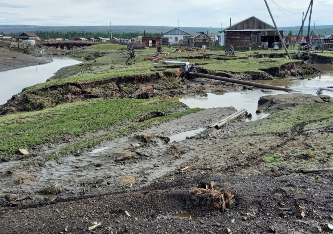 Уровень воды спал на 222 см в Томторе Верхоянского района Якутии