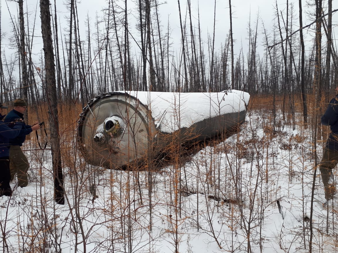 Фрагмент отделившихся частей ракеты «Союз-2.1б» нашли в Вилюйском районе Якутии