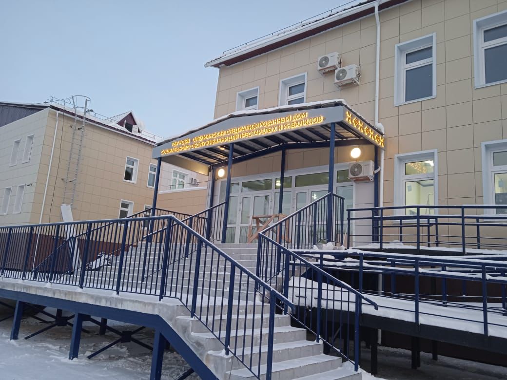 Строительство нового корпуса дома-интерната завершили в якутском Олекминске