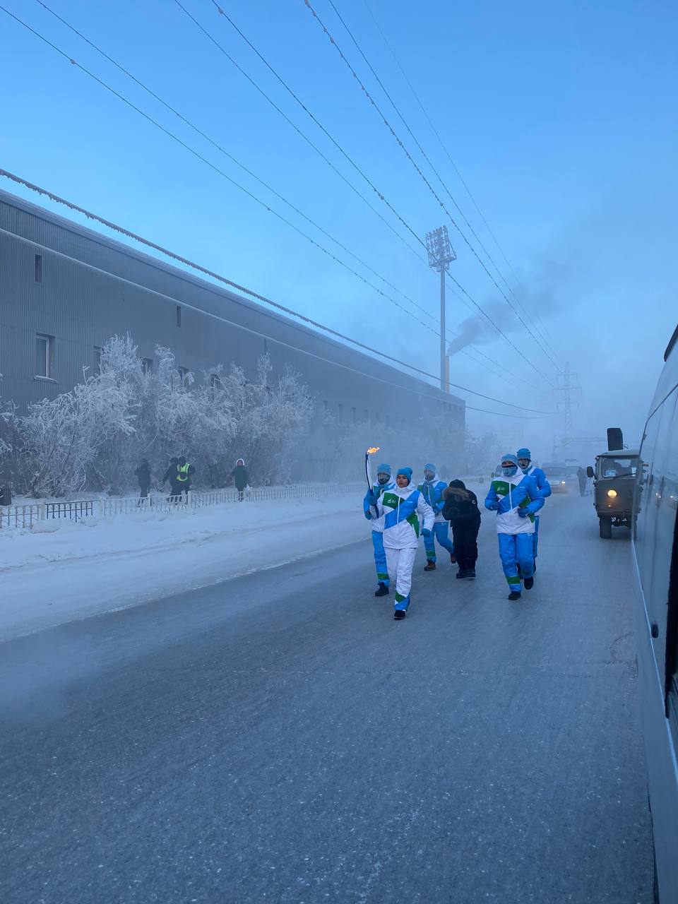 Эстафета огня зимних игр «Дети Азии» прошла в столице Якутии