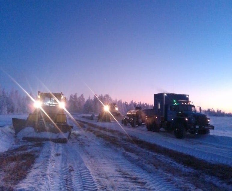 Участок дороги «Арктика» открыли для транспорта массой до десяти тонн в Якутии