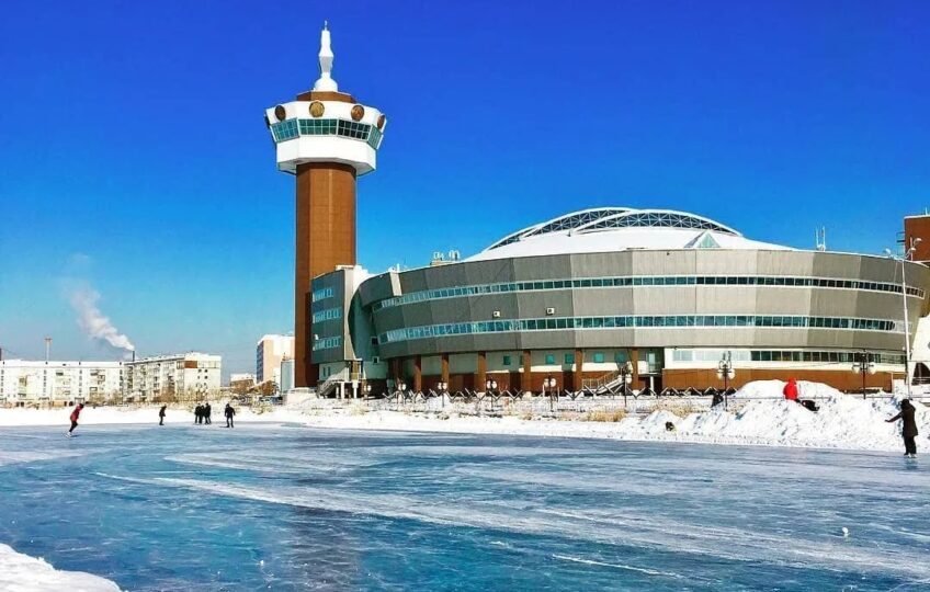 Сезон катания на коньках начался в Якутске
