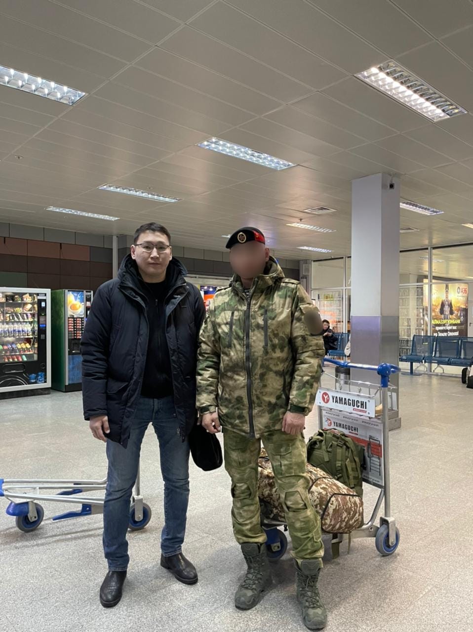 Глава Минтранса Якутии встретил вернувшегося из зоны СВО военнослужащего