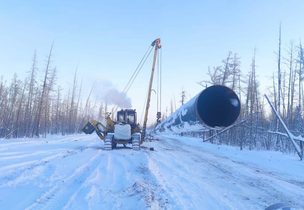 Строительство газопровода «Кысыл-Сыр – Мастах» продолжают в Якутии