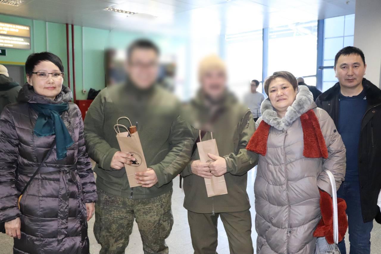 Бойцов отряда «Боотур», вернувшихся из зоны СВО, встретили в Якутске