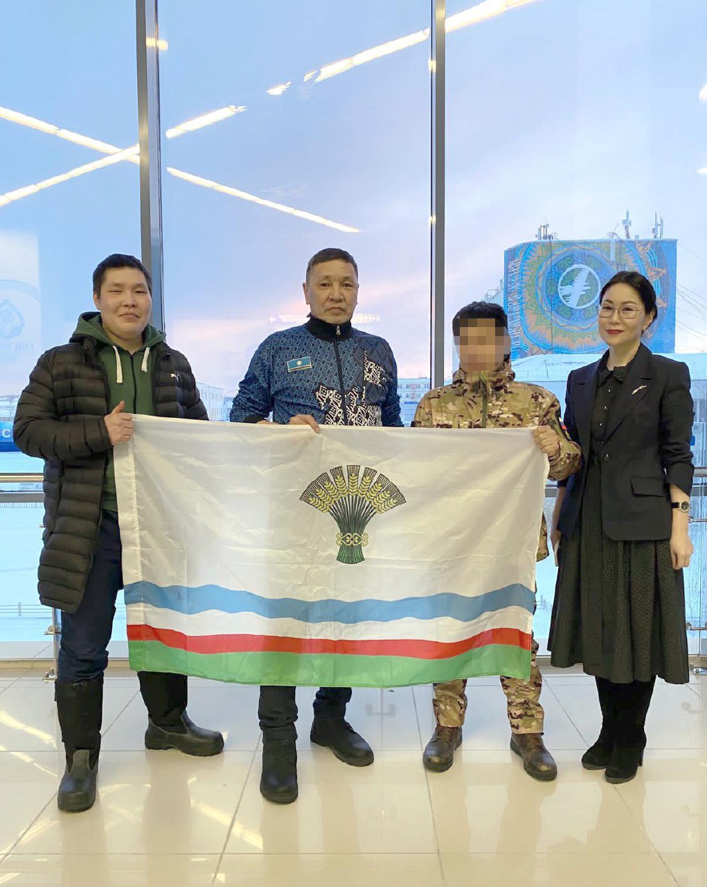 Вернувшегося из зоны СВО военнослужащего встретили в Якутске
