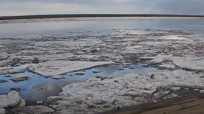 Ледоход на реке Лене достиг территории Якутска