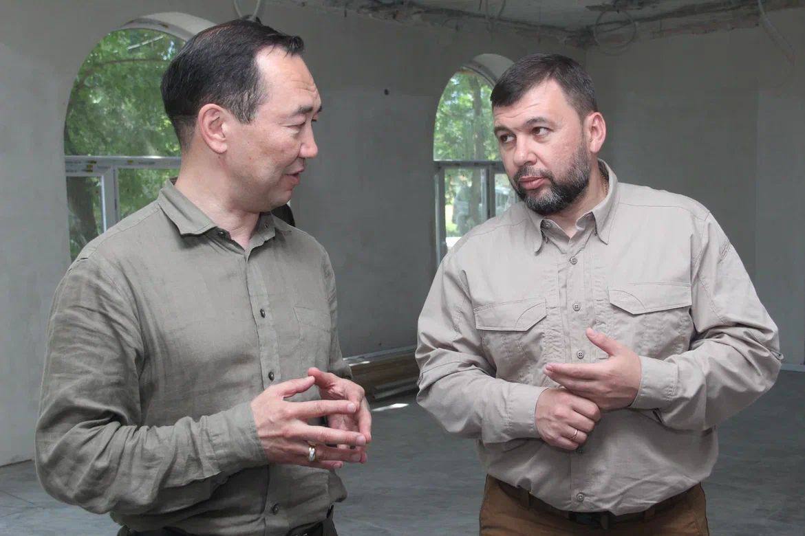 Айсен Николаев встретился с врио главы ДНР Денисом Пушилиным