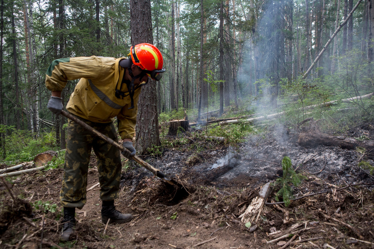 Дополнительно 50 человек привлекли на тушение пожаров в Усть-Майском районе Якутии