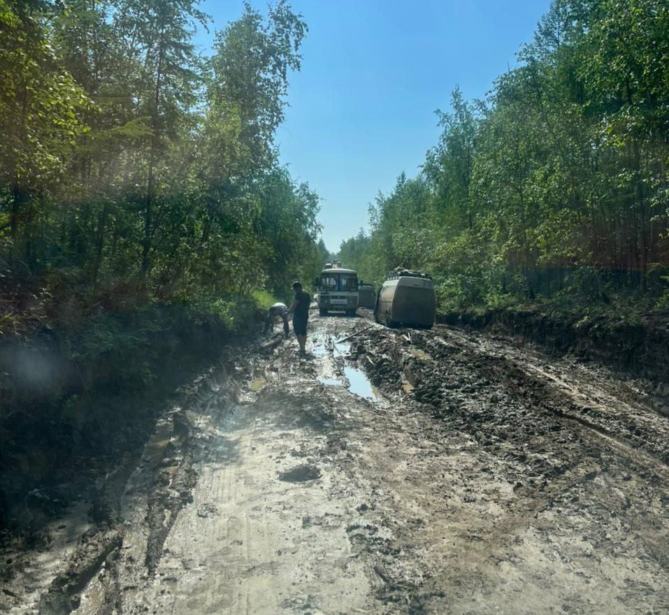Движение по дороге «Амга» в Якутии затруднено из-за осадков 