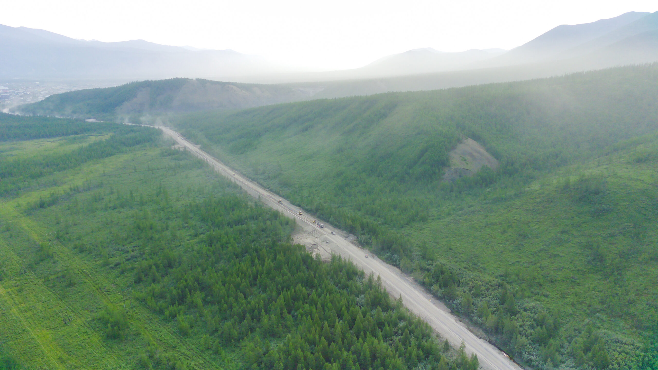 Грунтовый участок трассы «Колыма» в Оймяконском районе Якутии переведут в асфальтобетон