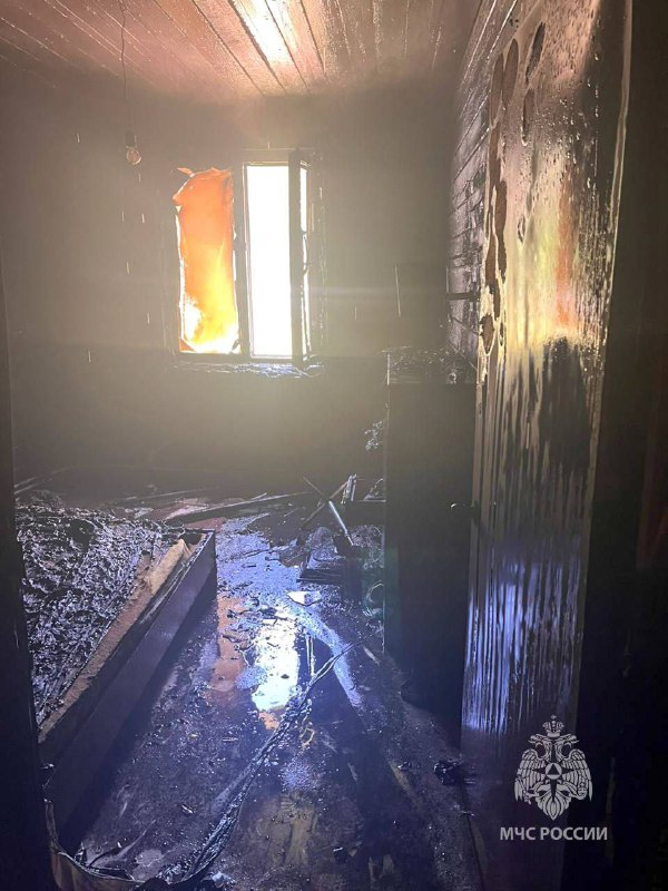 Пожар произошел в жилом доме в поселке Чамча в Якутии