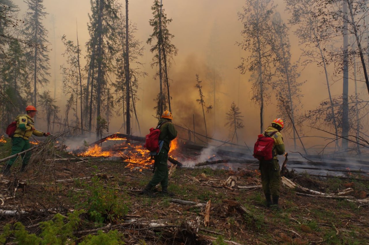 Более 400 огнеборцев из других регионов прибыли в Якутию на помощь в тушении пожаров