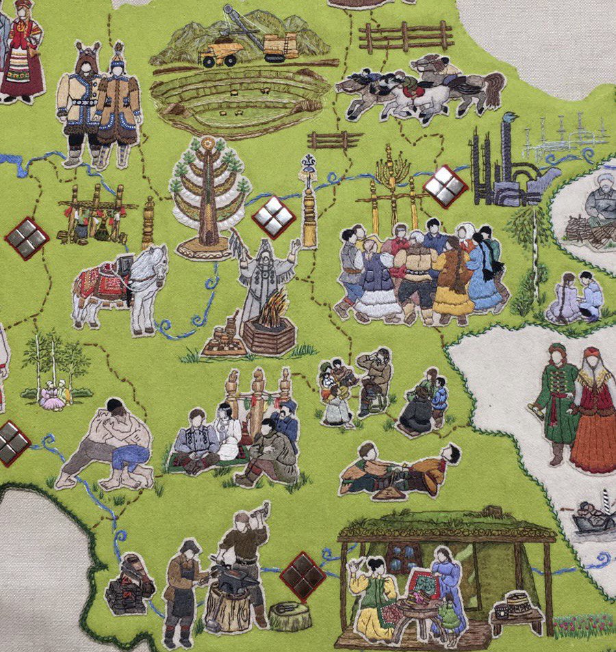 Якутские мастера представят карту республики из вышивки на фестивале «Вышитая Россия» в Чувашии