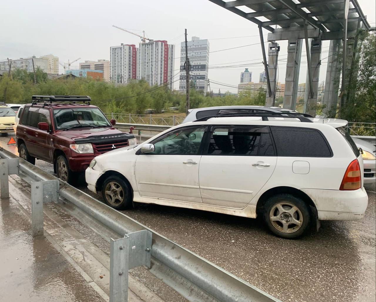 ДТП с участием четырех автомобилей произошло в Якутске